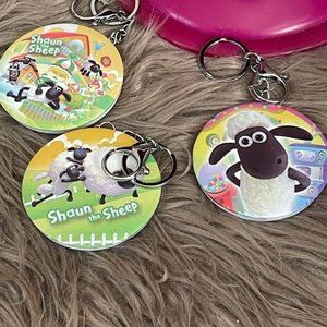 Shaun the Sheep Compact Mirror Keychain